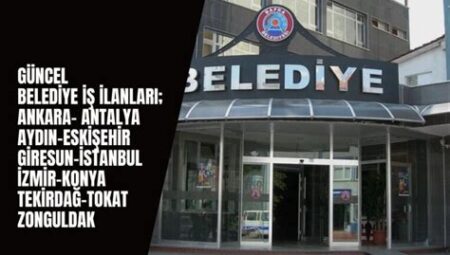 Belediyelerde Tekniker Alım İlanları