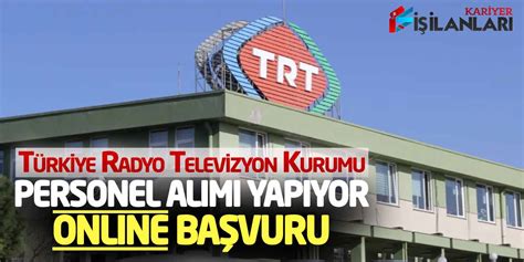 Türkiye Radyo ve Televizyon Kurumu (TRT) Prodüktör Alımı